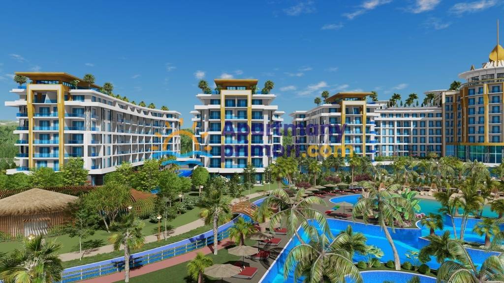 Azurový svet - najväčší rezidenčný projekt a hotel v krásnej lokalite Alanya - Turkler Avsallar APM