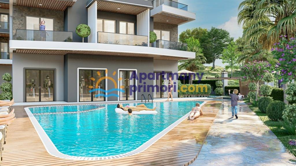 Nové byty vo výstavbe, tichá lokalita Alanya - Demirtaş APM