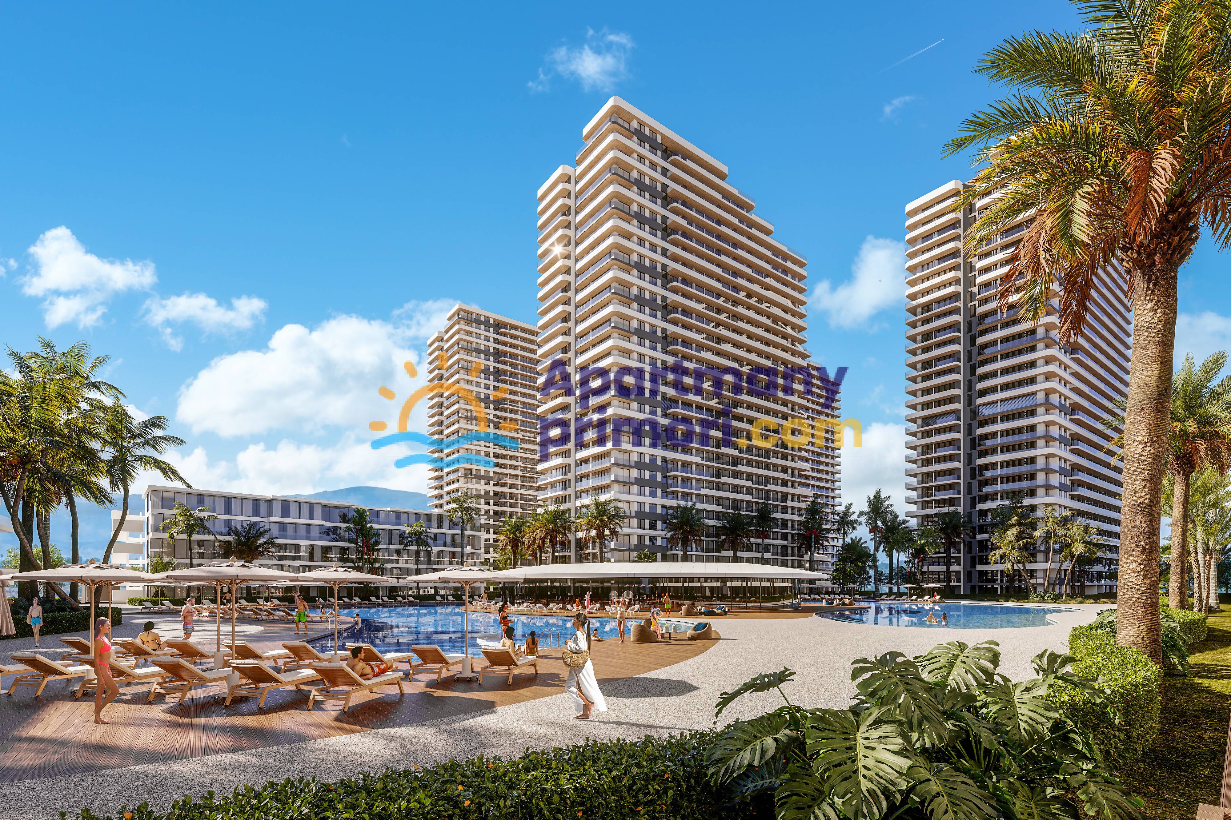 Luxusné apartmány Severný Cyprus, Long Beach-Iskele