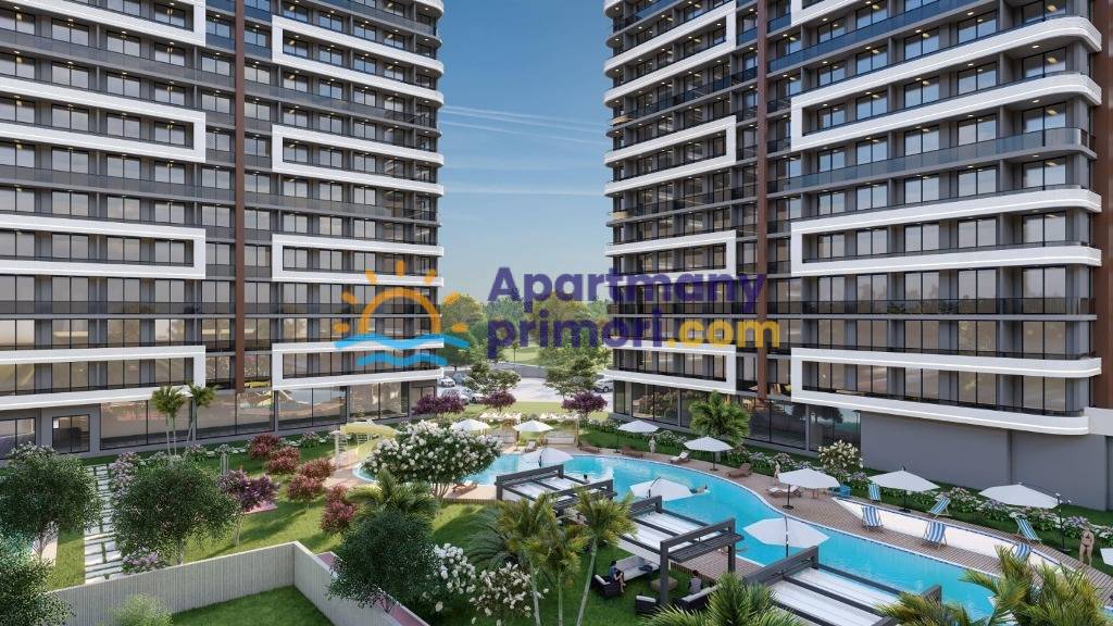 Nové apartmány v Mersin Tömük, pešia vzdialenosť od mora APM
