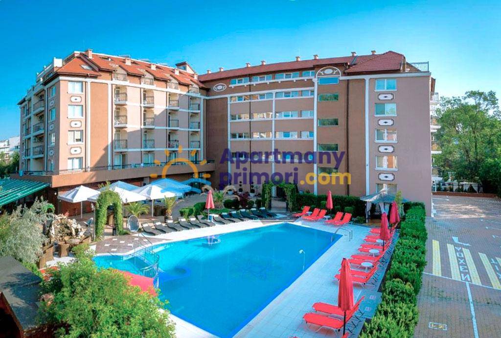 Apartmán 2+kk s balkónom a bazénom Slnečné Pobrežie, Bulharsko